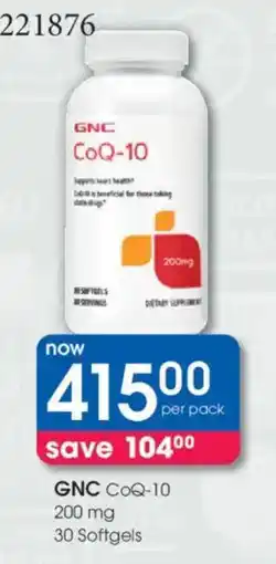 Clicks GNC CoQ-10 offer