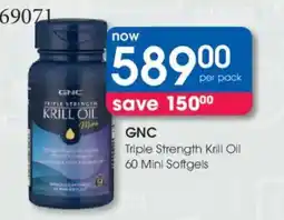 Clicks GNC Triple Strength Krill Oil offer