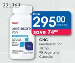 Clicks GNC Gentlesorb Iron offer