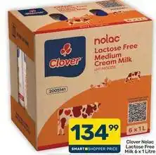 Pick n Pay Hypermarket Clover - nolac lactose free medium cream milk 6 x 1l offer