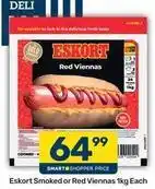 Pick n Pay Eskort - smoked or red viennas offer
