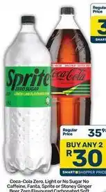 Pick n Pay Coca cola - zero sugar lemon lime flavoured carbonated soft drink offer