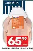 Pick n Pay Fresh whole chicken in tray offer
