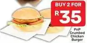 Pick n Pay Crumbed chicken burger offer