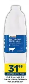 Pick n Pay Fresh milk full cream or low fat fresh milk offer