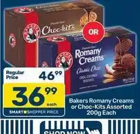 Pick n Pay Bakers - romany creams or choc-kits assorted offer
