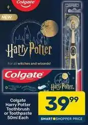 Pick n Pay Colgate - harry potter toothbrush or toothpaste offer