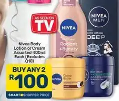 Pick n Pay Nivea - body lotion or cream offer