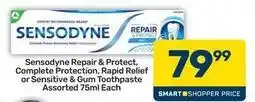 Pick n Pay Sensodyne - repair & protect, complete protection, rapid relief or sensitive & gum toothpaste offer