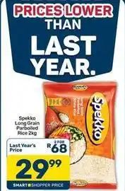 Pick n Pay Spekko - long grain parboiled rice offer
