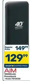 Pick n Pay Aim - 10000mah powerbank - model: pb10kdb offer