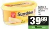 Original or lite fat spread