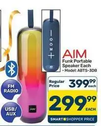 Pick n Pay Aim - funk portable speaker each - model: abts-3db offer