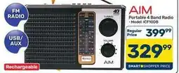 Pick n Pay Aim - portable 4 band radio - model: icf10db offer