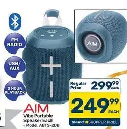 Pick n Pay Aim - aim vibe portable speaker each - model: abts-2db offer