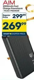 Pick n Pay Aim - 2000mah fast charge powerbank - model: pb20kdb offer