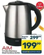 Pick n Pay Aim - stainless steel cordless kettle offer