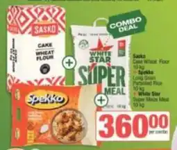 Spar Sasko - cake wheat flour & super maize meal & long grain parboiled rice offer