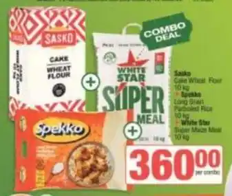 Sasko - cake wheat flour & super maize meal & long grain parboiled rice