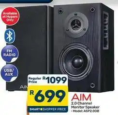 Pick n Pay Aim - 2.0 channel monitor speaker - model: asp2.0db offer