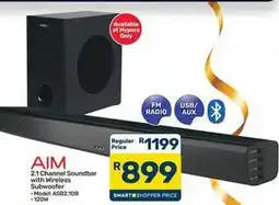 Pick n Pay Aim - 2.1 channel soundbar with wireless subwoofer offer