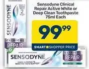 Pick n Pay Sensodyne - clinical repair active white or deep clean toothpaste offer