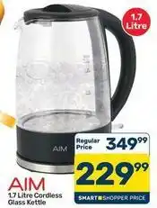 Pick n Pay Aim - 1.7 litre cordless glass kettle offer