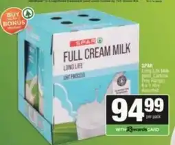 SuperSpar Spar - full cream milk long life uht process offer