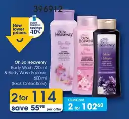 Clicks Oh So Heavenly Body Wash offer