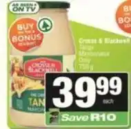 SuperSpar Crosse & blackwell - tanzu mayonnaise offer