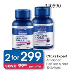 Clicks Clicks Expert Advanced Hair, Skin & Nails offer