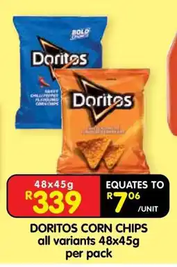 Shoprite DORITOS CORN CHIPS offer