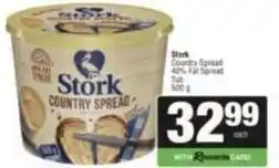 SuperSpar Stork - country spread 40% fat spread tub offer