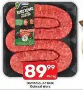 Pick n Pay Bomb squad bulk oukraal wors offer