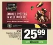 SuperSpar Spar - smoked oysters in vegetable oil offer