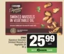 SuperSpar Spar - smoked mussels in vegetable oil offer
