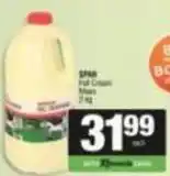 Spar Spar - full cream milk offer