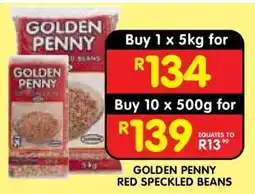 Shoprite GOLDEN PENNY RED SPECKLED BEANS offer