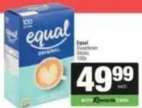 SuperSpar Equal - sweetener sticks offer