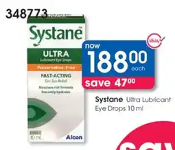 Clicks Systane Ultra Lubricant Eye Drops offer