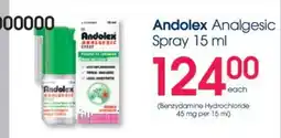 Clicks Andolex Analgesic Spray offer