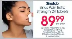 Clicks Sinutab Sinus Pain Extra Strength offer