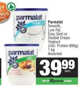 Spar Parmalat Yoghurt offer
