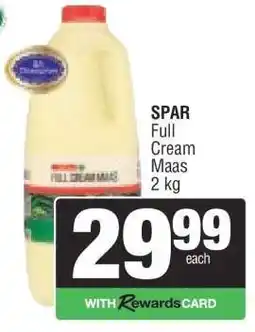 Spar SPAR Full Cream Maas offer