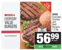 Spar SPAR Everyday Chicken and Beef Burgers offer