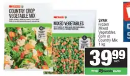 Spar SPAR Frozen Mixed Vegetables, Corn or Country Mix offer