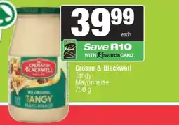 Spar CROSSE & BLACKWELL TANGY MAYONNAISE offer