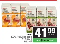 Spar SPAR 100% Fruit Juice Blend offer