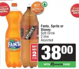 Spar Fanta Sprite or Stoney offer