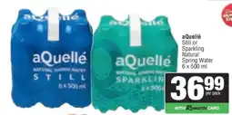 Spar aQuellè Still or Sparkling Natural Spring Water offer